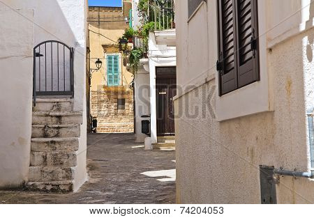 Alleyway. Fasano. Puglia. Italy.
