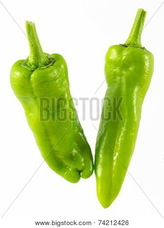 Two Green Peppers