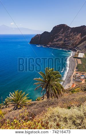 Beautiful beach in La Gomera island - Canary Spain