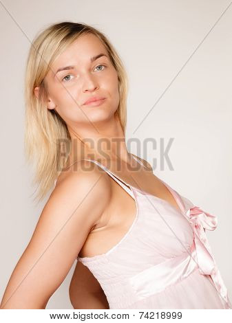 Skin Care. Woman Face With No Makeup