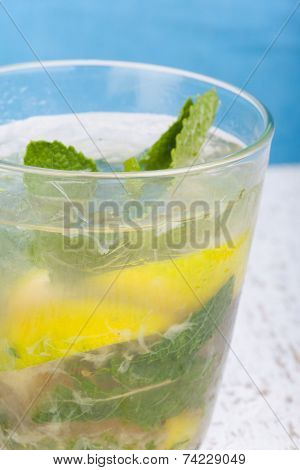 Close Up Mochito Drink