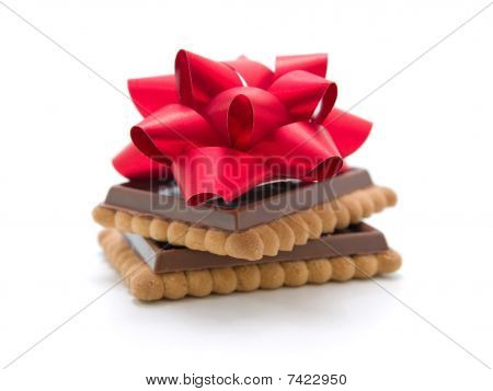 Biscoitos de chocolate presentes