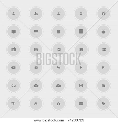 Various Business And Technology Icon Collection Set 2, Create By Vector