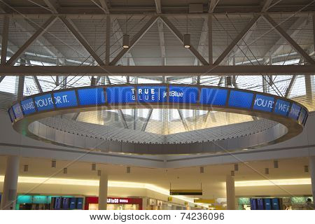 JetBlue Terminal 5 at John F Kennedy International Airport in New York