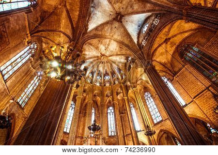 Cathedral of the Holy Cross and Saint Eulalia. Barcelona, Spain