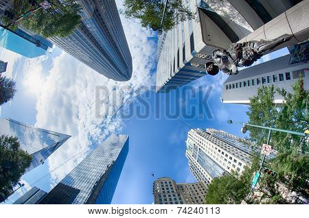 Financial Skyscraper Buildings In Charlotte North Carolina Usa