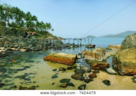 Palolem Beach lagune, Goa