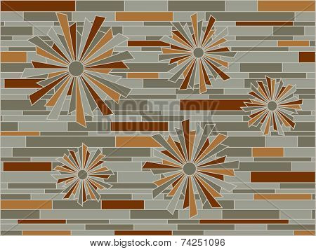 Vector abstract mosaic background