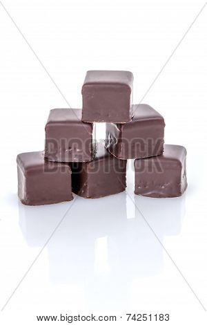 Chocolate Covered Marzipan-jelly-lebkuchen Praline