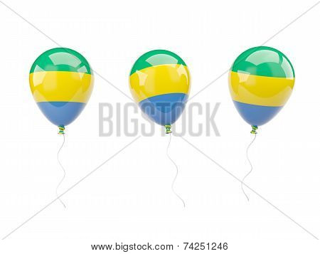 Air Balloons With Flag Of Gabon