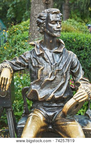 Statue Of Aleksandr Khanzhonkov In Yalta City