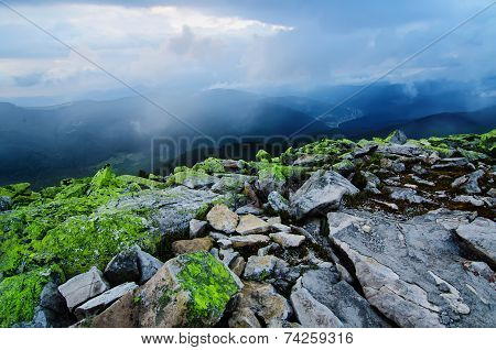 Carpathian mountain landscape
