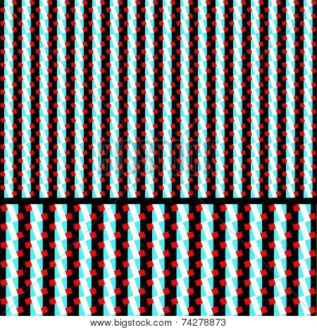 Weave pattern,geometric vintage artwork,big and small scaled