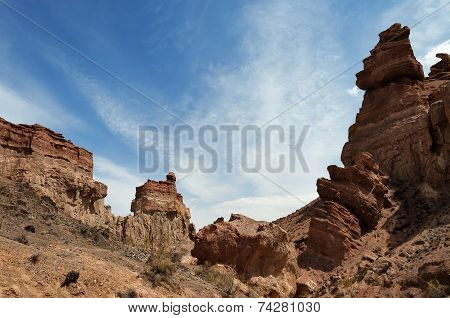 Valley Of Castles In Sharyn Canyon