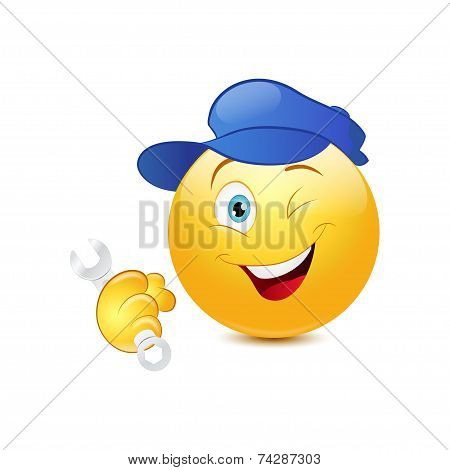 Repairman emoticon