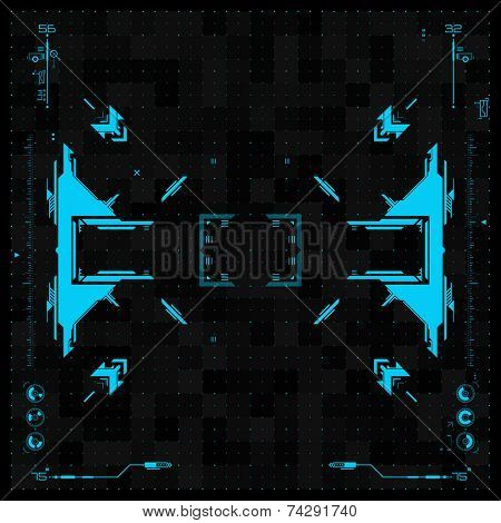 Futuristic graphic user interface