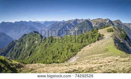 An image of a great view from the Ziegspitze in Bavaria Germany