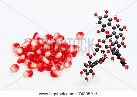 Pomegranate and  punicalagin composite