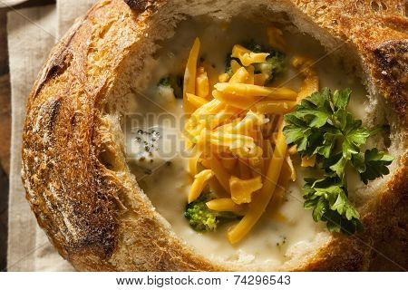 Homemade Broccoli And Cheddar Soup