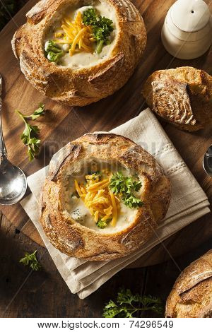 Homemade Broccoli And Cheddar Soup