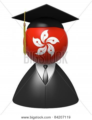 Hong Kong college graduate concept for schools and academic education