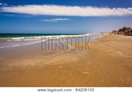 Idyllic Beach In Mancora, Peru