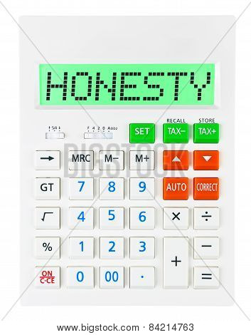 Calculator With Honesty