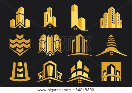 Vector Logo Real Estate Construction