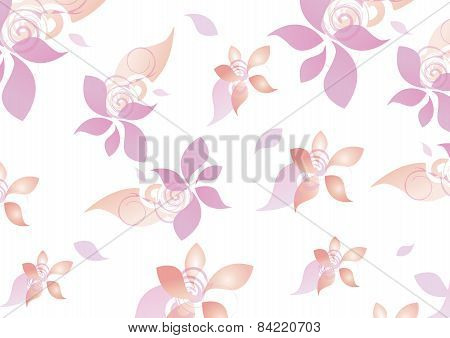 Floral Pattern Teen Girls Background
