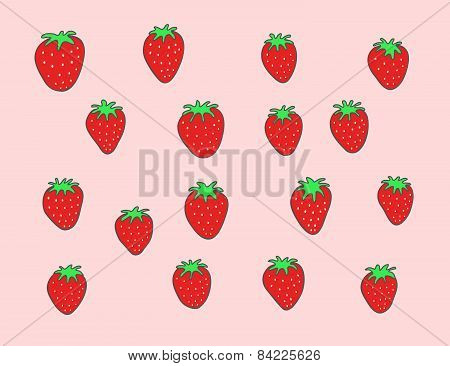 Strawberries background