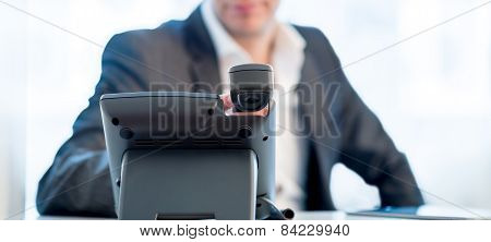 Businessman Making A Phone Call