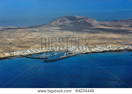 Caleta De Sebo Town On Graciosa Island, Canary Islands, Spain