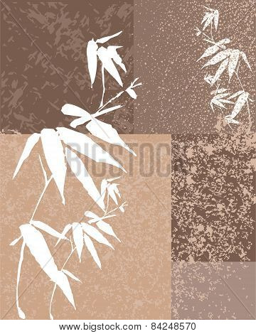 Zen Bamboo Vintage Illustration Background