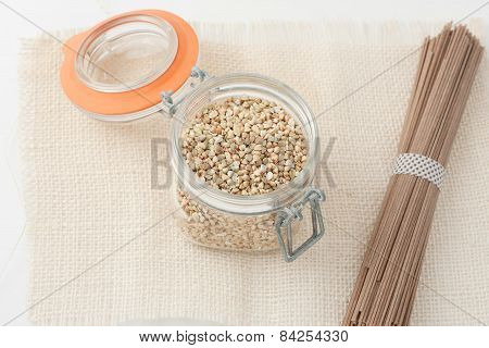 raw food made with buckwheat