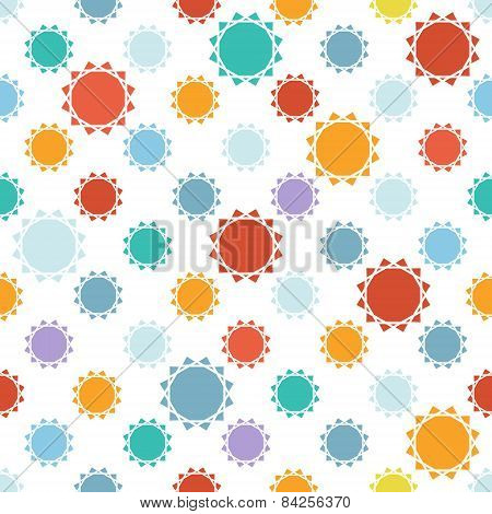 Seamless vector pattern of geometric spiral elements