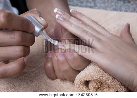 Manicure. Nail polish.