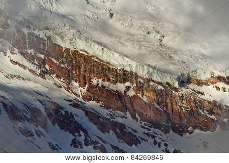 Chimborazo volcano in andean Ecuador