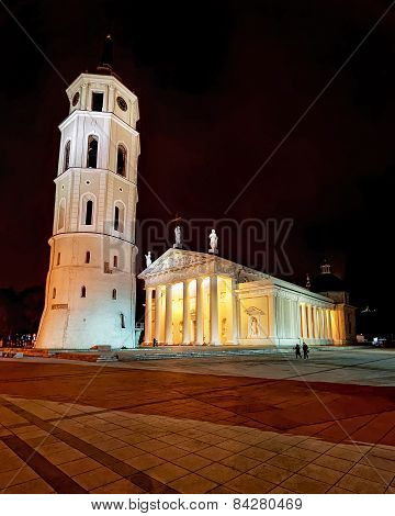 Vilnius Cathedral And Bell Tower