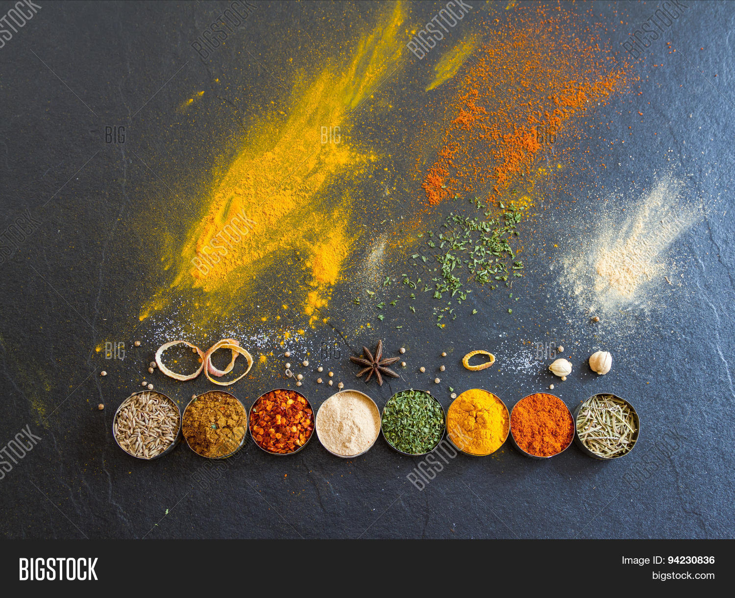 Mixed Spices Herbs On Image & Photo (Free Trial) Bigstock