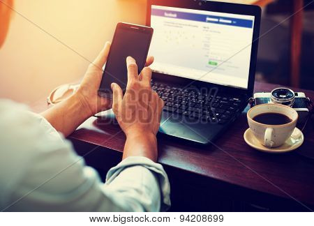 young business man working
