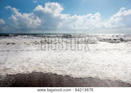Gale at the seaside