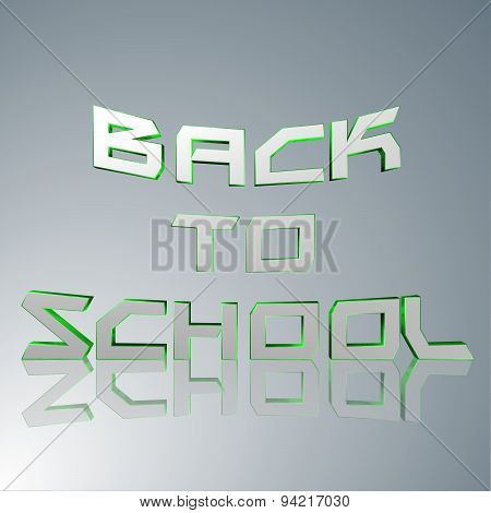 3D Text  Back To School