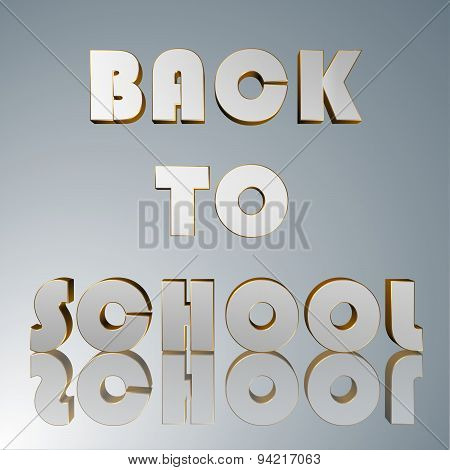 3D Text  Back To School
