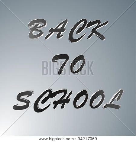 3D Text  Back To School