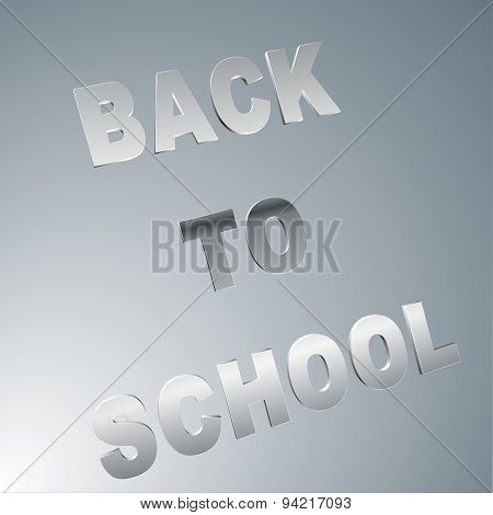 3D Text  Back To School