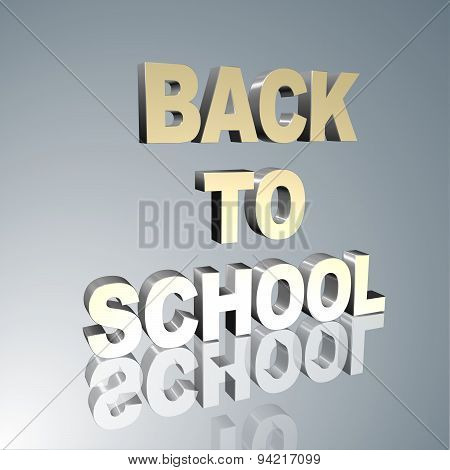 3D Text  Back To School