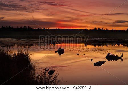 Sunset Duralia Lake Penrith