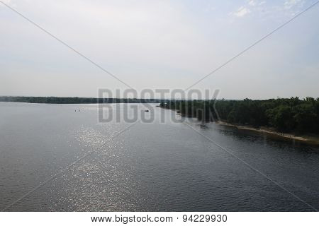 Dnieper river in Ukraine