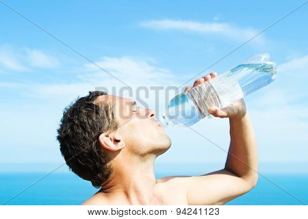 Man  Drinking Water
