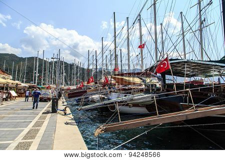 Ships On Coastline